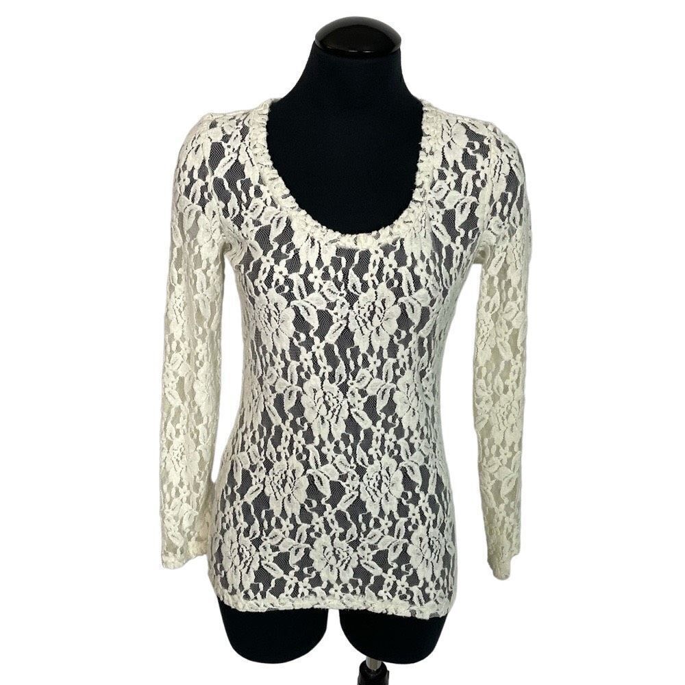 Banana Republic‎ Sheer Lace Blouse - Women’s XS